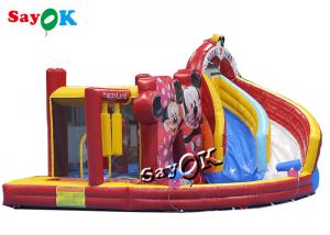 Wholesale Cartoon Mouse Theme Inflatable Bounce House Water Slide 4.6x4.3x 3.1m from china suppliers