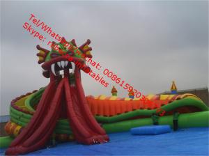 Wholesale inflatable water slide with pool from china suppliers