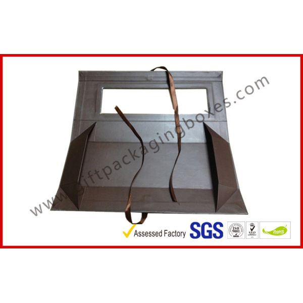 Collapsible Rigid Gift Boxes Folding Hair Extension Gift Packaging Boxes With Flap