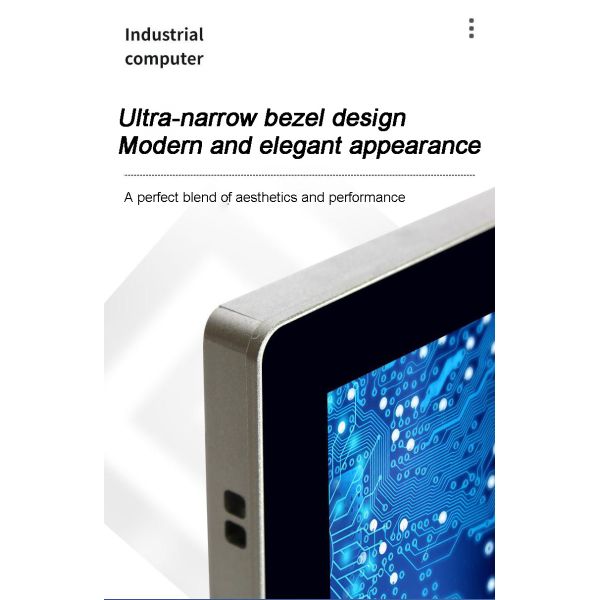 15.6 Inch Narrow Bezel External Industrial Embedded Computers Grade Touch Panel Monitor With VGA HDMI DVI USB