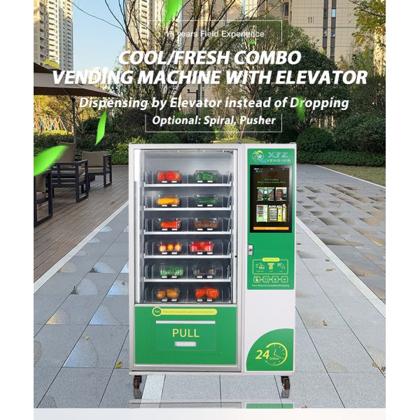 XYZ Popular Fruit Vegetable Snacks Combo Elevator with Card Reader Saudi Arabia Vending Machine