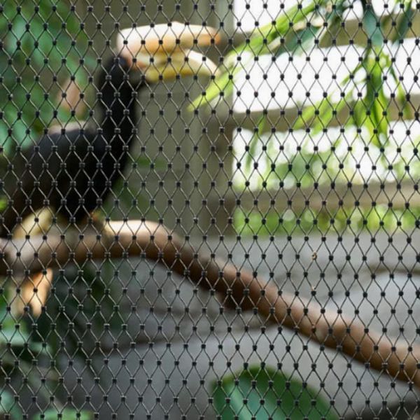 1*19 Or 7x19 Mesh Constructure Flexible Stainless Steel Zoo Fence Mesh For Safety