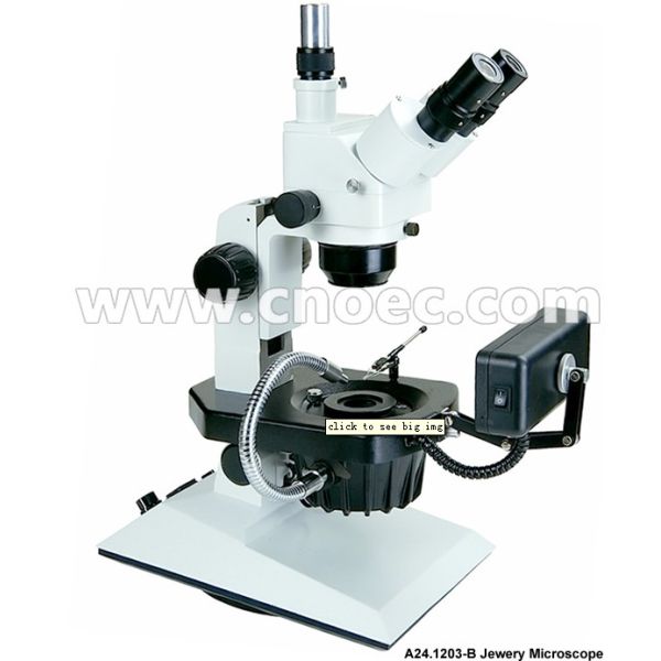 0.75 - 5x Jewelry Microscope Binocular Trinocular Halogen 12V 10W Gem Microscope A24.1203-B
