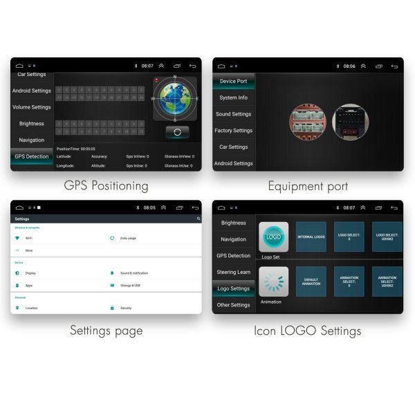 Single Knob Telescopic Universal Android Car Stereo 7 Inch Universal Android Player