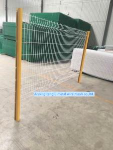 China Steel PVC Coated 3D Fence Panel / Security Wire Fencing Plastic Bag Packing on sale