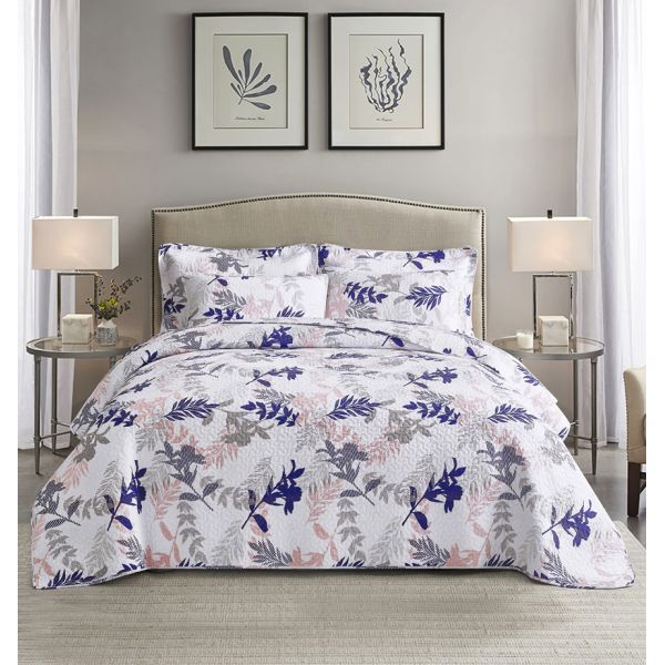 Custom Silk Bedding Set with 3 pcs King Size Bed Covers and 133 * 72 Fabric Density