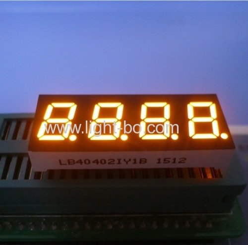 Four Digit 7 segment Numeric LED Display 0.4 inch pure green for temperature control