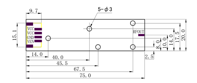 2W 1.8-2G PCBA Wireless Blocker Singnal Jammer without Shell for 1800-2000MHz