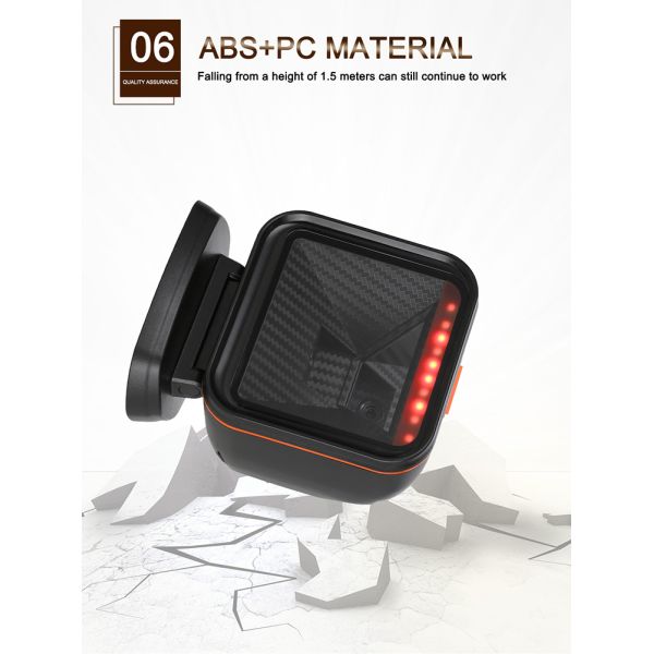 High Performance 1D 2D Hands Free Scan Qr Bar Code Reader Desktop Presentation Barcode Scanner