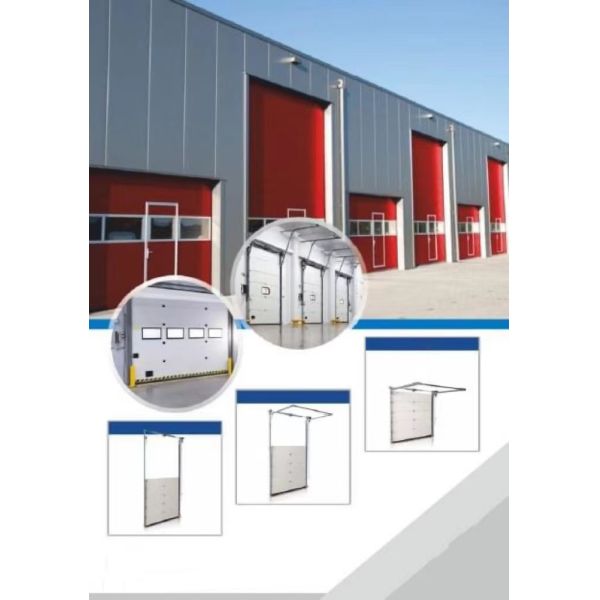 Foam-Filled Insulation Overhead Sectional Door With Remote Control Electric Steel