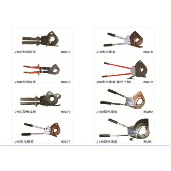 Ratchet Armoured Heavy Duty Cable Cutters Basic Construction Tools for Cutting