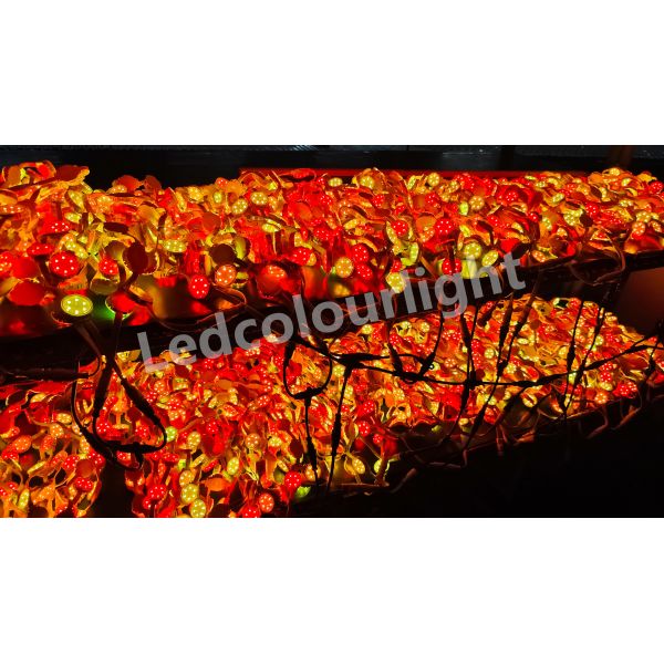 DMX512 Control IP66 DC24V 40mm RGB Pixel Dot String Light 1 Meter 10 LEDs RGBW LED Lighting Ideal for Architectural and Decorative Lighting