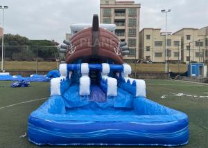 Wholesale 0.55mm PVC Kids Inflatable Pirate Boat Bouncer Water Slide For Party from china suppliers