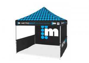 Wholesale Half Walls Folding Canopy Tent Customized Booth Tent Single Side Printing from china suppliers