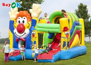 Wholesale 0.55mm PVC 4*4m Clown Inflatable Bounce Castle With Slide from china suppliers