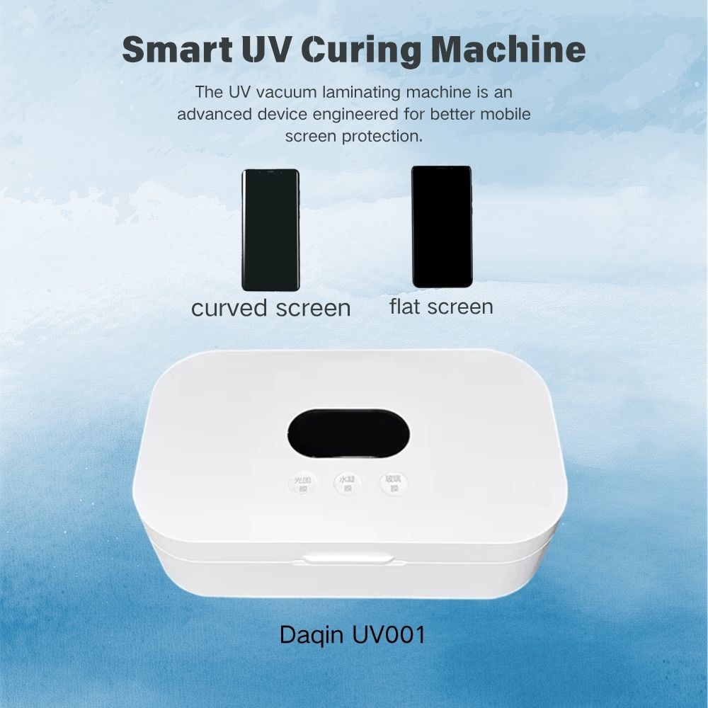 Portable UV Vacuum Bonding & Curing Machine for Mobile Phone Screen Optical Hydrogel Glass Film