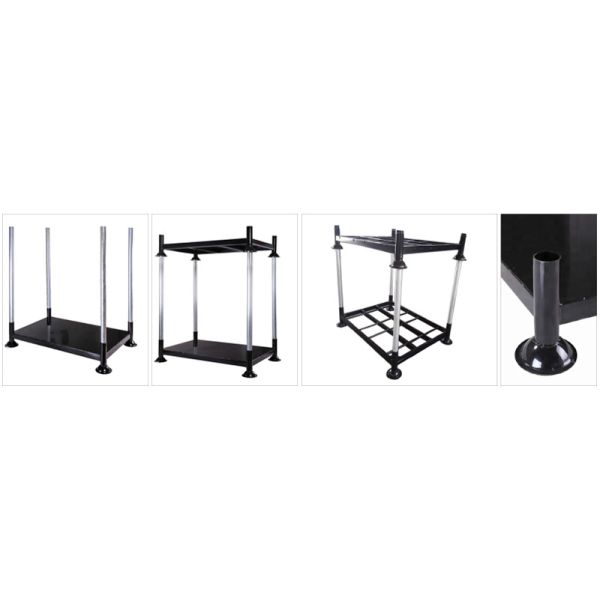 Round Post Foldable Stacking rack Demountable Stacking rack Stackable Rack