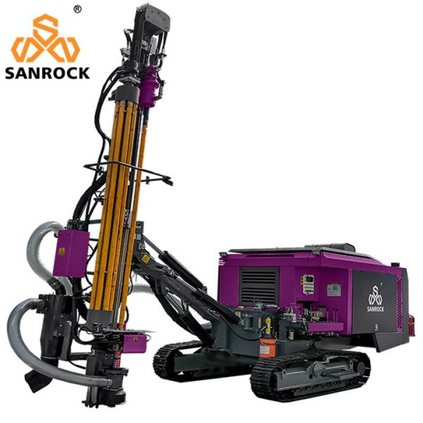 Crawler DTH Drilling Rig Machinery 30m Depth Integrated Mining Hydraulic Drilling Rig