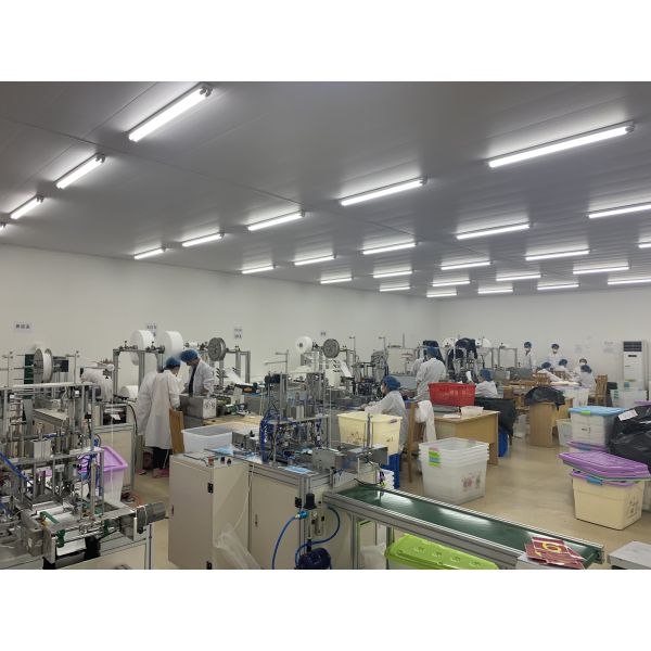 White 4 Pleats Flat Earloop Disposable Face Mask