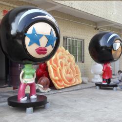 China event party sculpture mascot statue strong fiberglass material in garden/ plaza/ shopping mall for attraction for sale