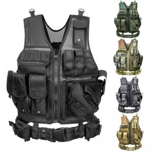 Wholesale CS Training Hunting Black Tactical Vest Sturdy Military Combat Vest from china suppliers