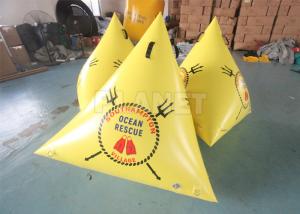 Wholesale Airtight PVC Inflatable Swim Buoy Inflatable Floating Triangle Swimming Marker Buoys For Water Park from china suppliers
