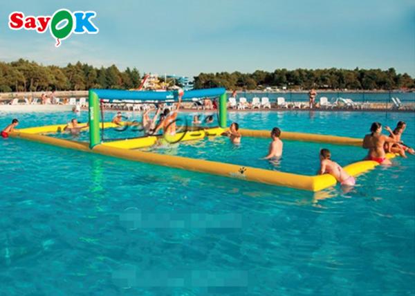 Quality Airtight Multifunctional Floating Inflatable Water Volleyball Court for sale