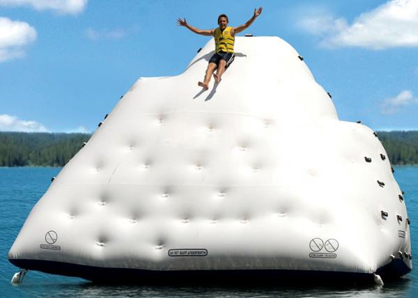 Quality 6m Inflatable floating iceberg, water climbing hill, inflatable water sport toys for sale