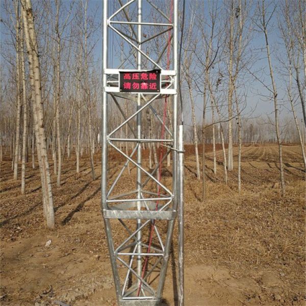 Triangular Mast Outdoor Cellular Communication Mast 30m Triangular Guy Wire Pole ...
