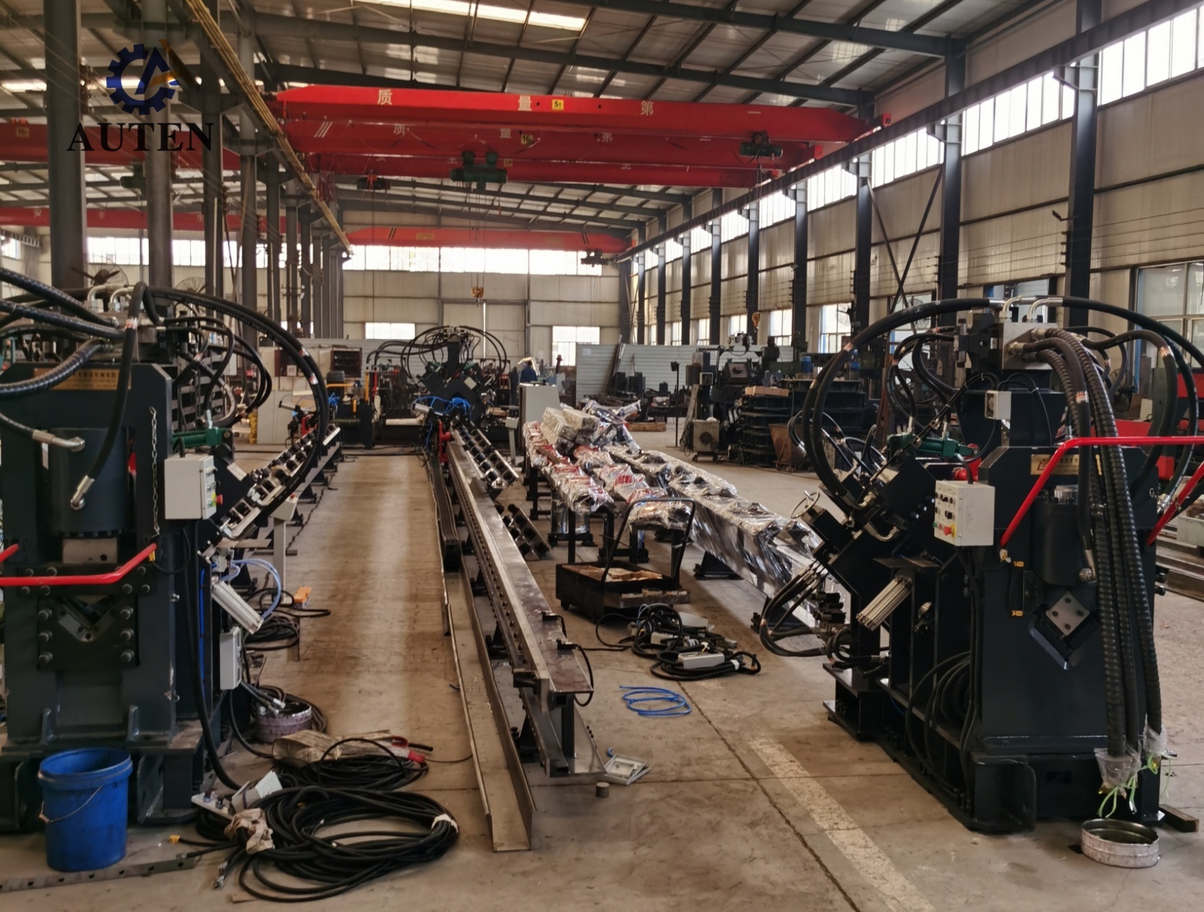 model JNC1412 CNC Punching Marking And cutting machine for Power communication tower