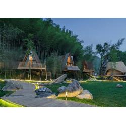 China Prefab House Kits , Modern Light Steel Frame Bungalow，Holiday resort triangle house, mobile house,wooden house for sale