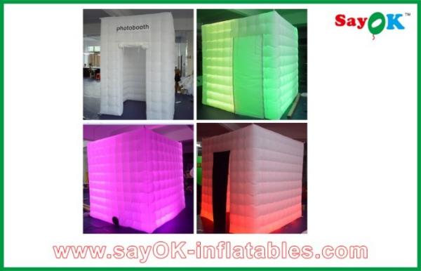 Quality Advertising Booth Displays L2.4 W2.4 H2.5M Custom Inflatable Products With Led Light For Event for sale