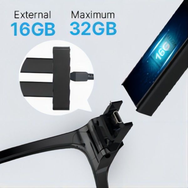 WIFI Live Streaming Wearable Smart Glasses Internet P2P Global Connection