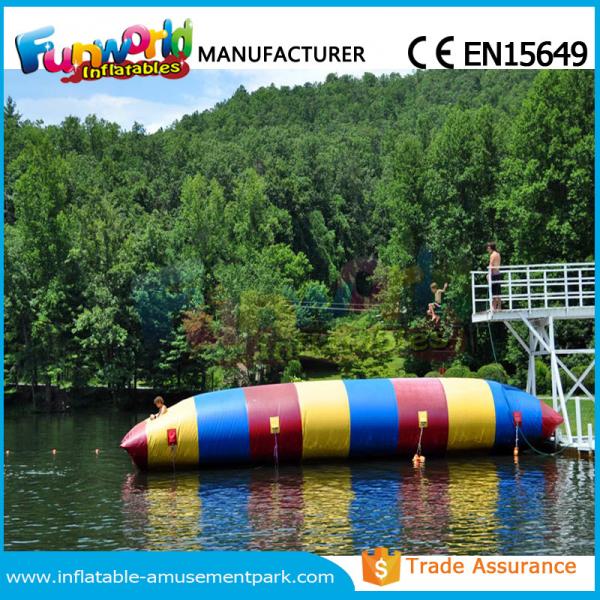 Quality Colorful PVC Inflatable Water Toys Durable Water Jumping Blob Customized for sale