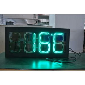 Outdoor 12 Inches LED Time And Temperature Sign Display Panel