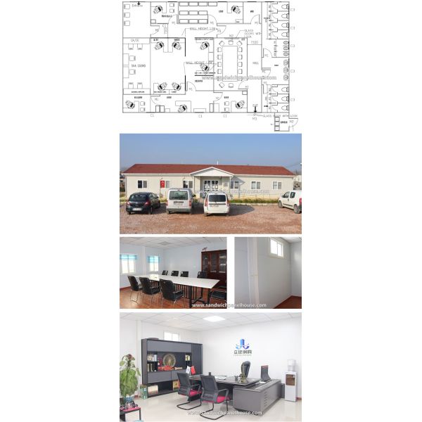 Rock Wool Portable Construction Office Good Thermal Insulation Performance And Sealing Performance