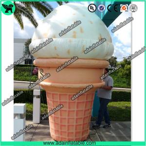 China 3m Woderful Decorative Inflatable Model , PVC Inflatable Ice Cream Cone on sale