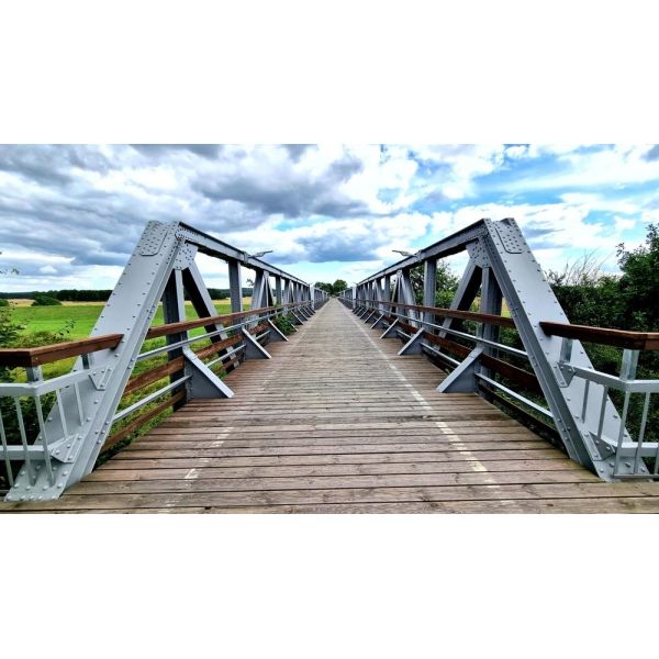 High Efficiency Prefabricated Long-span Steel Structure Bridge Building