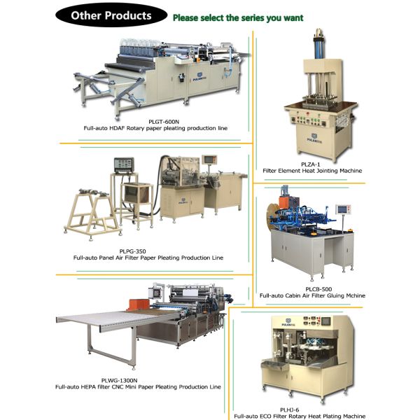 Panel Car Air Filter Production Line Paper Pleating Machine