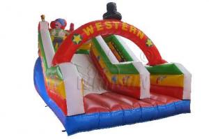 Wholesale Commercial Blow Up Water Slides , Western Theme Large Inflatable Water Slide from china suppliers