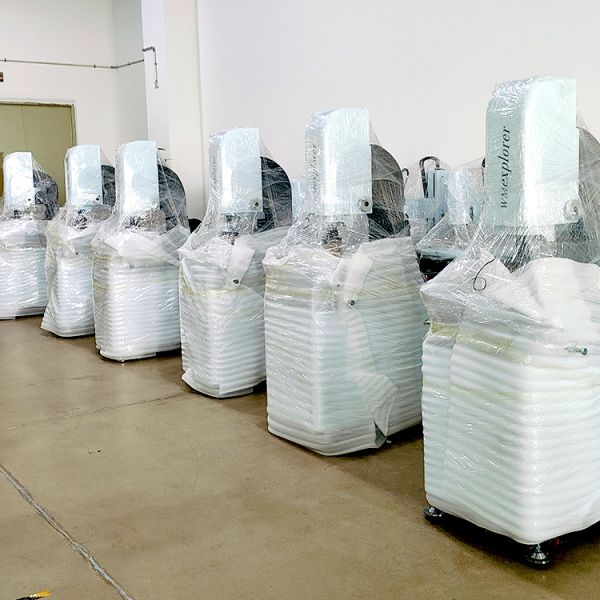 Quality control inspection station for optical equipment verification