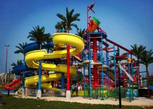 China Young Adult Fiberglass Aqua Playground Water Play Slide on sale