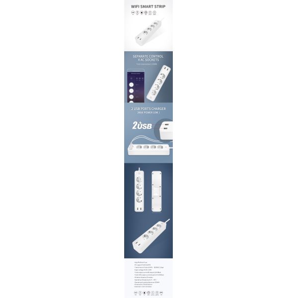 EU 16A Wi-Fi Power Strip