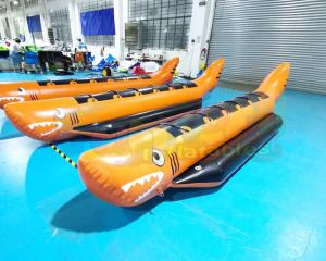 Wholesale Water Sport Equipment Rowing Banana Inflatable Boat Toys from china suppliers