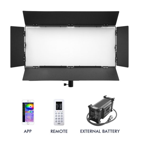300Watt TV Broadcast Studio DMX Lighting Setup 360 Full Colors Wireless Bluetooth APP