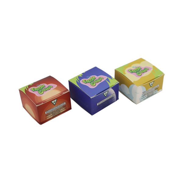 Custom Printing Private logo Color Printing Foldable Mini Paper Box for Concentrate Jar Product Packaging with Ice Pack