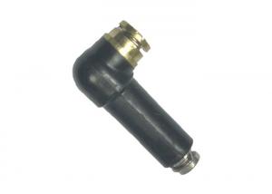 China Two Spring Bended Black Auto Spark Plug Cap Resistor for High Voltage Ignition System on sale