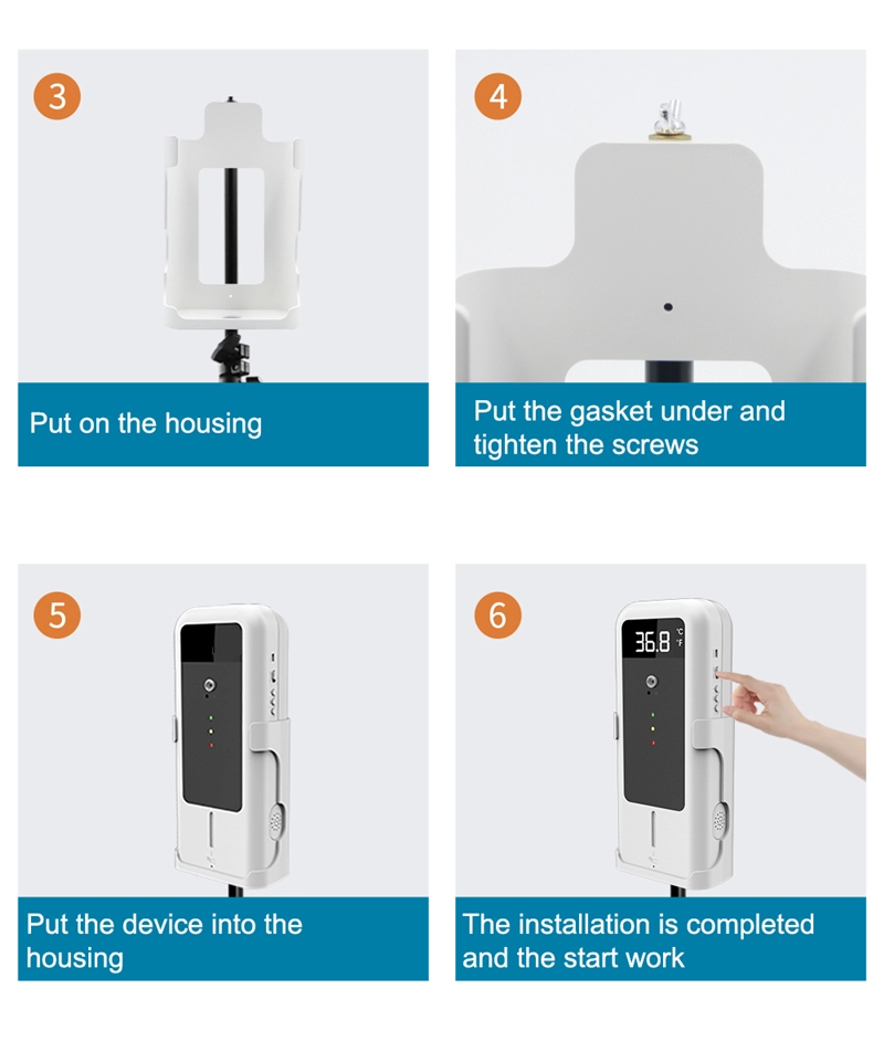 Wall Mounted Touchless Infrared Liquid Gel Hand Sanitizer