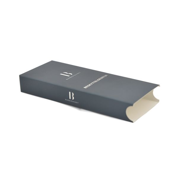 Offset Printing Cosmetic Packaging Paper Box With Customized Logo | Costom Black Slidding Box