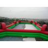 Commercial Inflatable Football Game / Soccer Field Sports Equipment With 0.45mm - 0.55mm PVC for sale